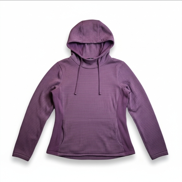 Duluth Trading Co Tops - Duluth Trading Co. Striped Performance Hoodie Sweatshirt